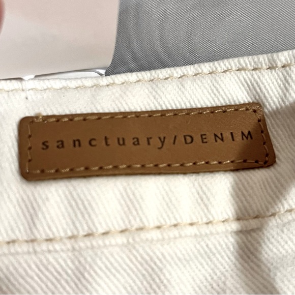 ✨Sanctuary/Denim✨ NWT Micro Belt Crop Semi High Rise Wide Leg Jeans Size 20W - Picture 9 of 16